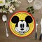 8 Count Mickey Mouse Party Paper Dessert Plates 7 Inch Disposable Tableware for Kids Birthday Celebration